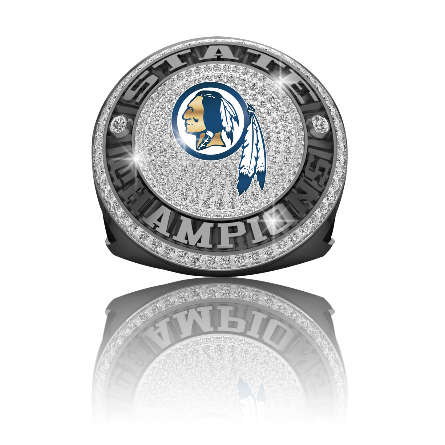 Smoke circular championship ring