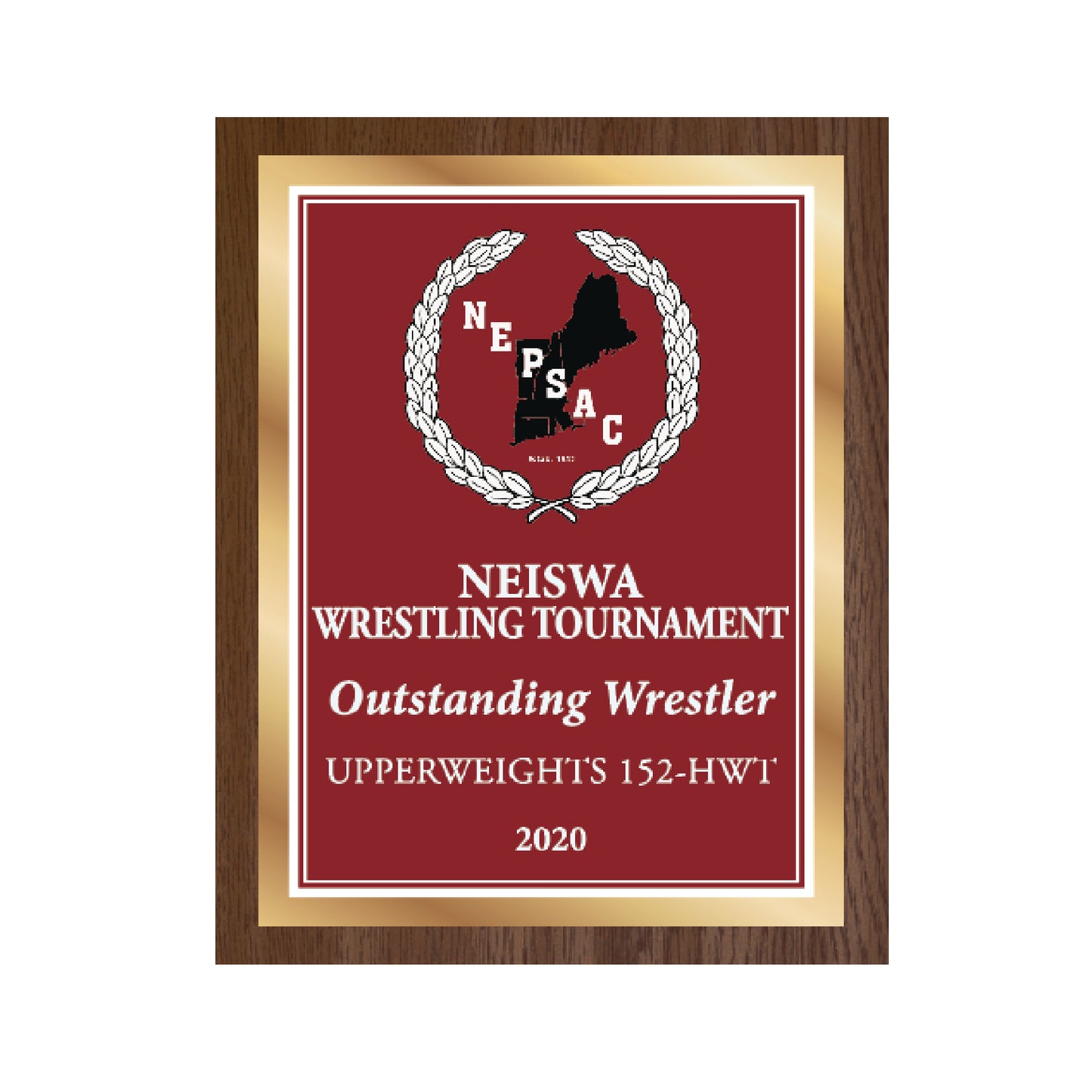 NEPSAC Outstanding Athlete Plaque (8x10)